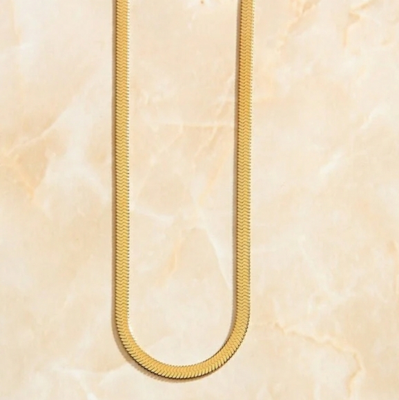 18k gold Snake chain choker necklace - Picture 3 of 5